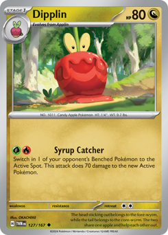 Dipplin, Twilight Masquerade #127, Pokémon TCG card