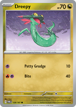 Dreepy, Twilight Masquerade #128, Pokémon TCG card