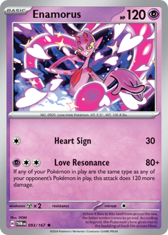 Enamorus, Twilight Masquerade #93, Pokémon TCG card