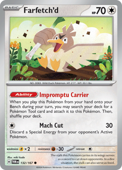 Farfetch'd, Twilight Masquerade #132, Pokémon TCG card