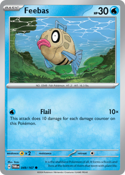 Feebas, Twilight Masquerade #49, Pokémon TCG card