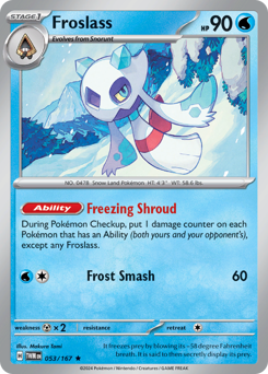 Froslass, Twilight Masquerade #53, Pokémon TCG card