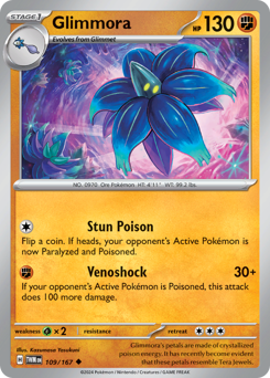 Glimmora, Twilight Masquerade #109, Pokémon TCG card