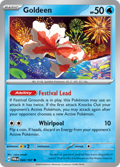Goldeen, Twilight Masquerade #44, Pokémon TCG card