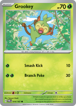 Grookey, Twilight Masquerade #14, Pokémon TCG card