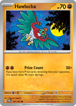 Hawlucha, Twilight Masquerade #107, Pokémon TCG card