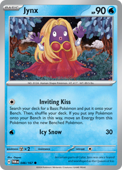 Jynx, Twilight Masquerade #46, Pokémon TCG card
