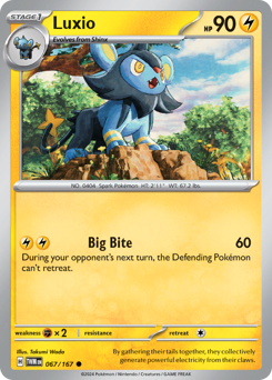 Luxio, Twilight Masquerade #67, Pokémon TCG card