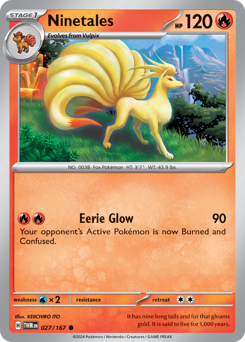 Ninetales, Twilight Masquerade #27, Pokémon TCG card