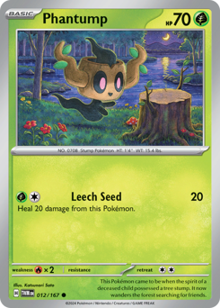 Phantump, Twilight Masquerade #12, Pokémon TCG card