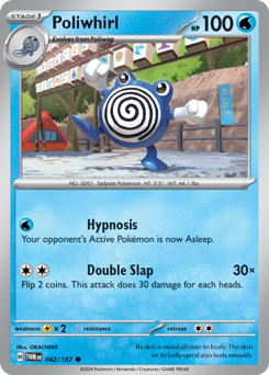 Poliwhirl, Twilight Masquerade #42, Pokémon TCG card