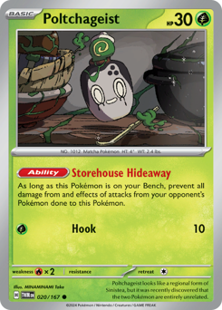 Poltchageist, Twilight Masquerade #20, Pokémon TCG card