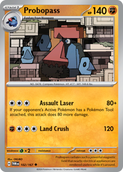 Probopass, Twilight Masquerade #102, Pokémon TCG card