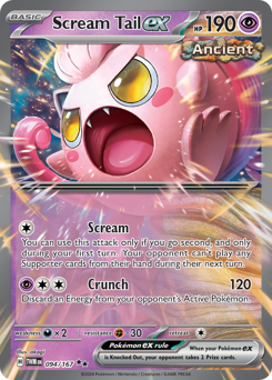 Scream Tail ex, Twilight Masquerade #94, Pokémon TCG card