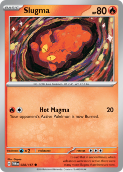 Slugma, Twilight Masquerade #28, Pokémon TCG card