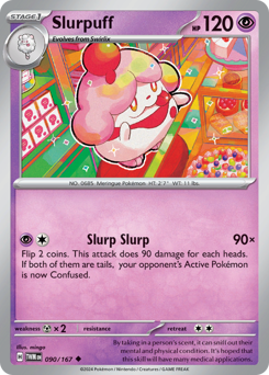 Slurpuff, Twilight Masquerade #90, Pokémon TCG card