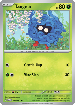 Tangela, Twilight Masquerade #1, Pokémon TCG card