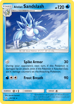 Alolan Sandslash, Ultra Prism #29, Pokémon TCG card
