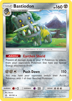 Bastiodon, Ultra Prism #85, Pokémon TCG card