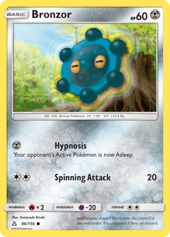 Bronzor, Ultra Prism #86, Pokémon TCG card