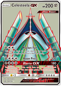 Celesteela-GX, Ultra Prism #144, Pokémon TCG card