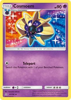 Cosmoem, Ultra Prism #61, Pokémon TCG card
