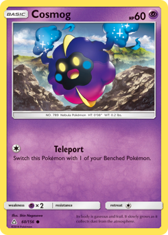 Cosmog, Ultra Prism #60, Pokémon TCG card