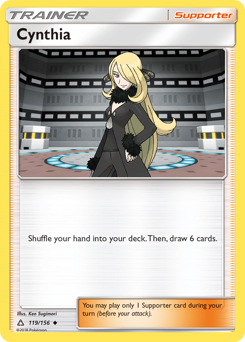 Cynthia, Ultra Prism #119, Pokémon TCG card