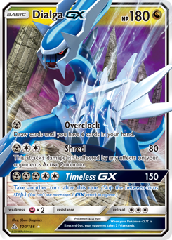Dialga-GX, Ultra Prism #100, Pokémon TCG card