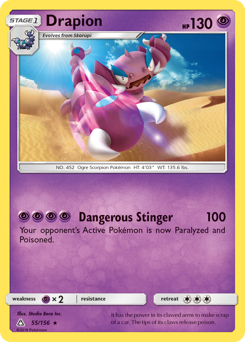 Drapion, Ultra Prism #55, Pokémon TCG card