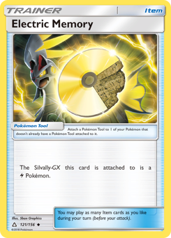 Electric Memory, Ultra Prism #121, Pokémon TCG card