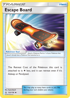 Escape Board, Ultra Prism #122, Pokémon TCG card