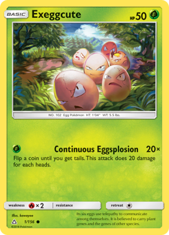 Exeggcute, Ultra Prism #1, Pokémon TCG card