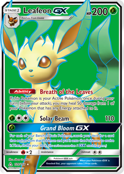 Leafeon-GX, Ultra Prism #139, Pokémon TCG card