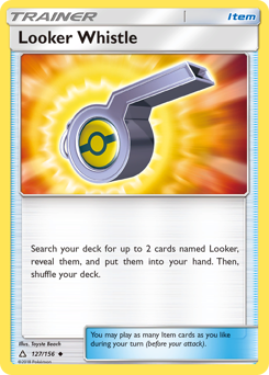 Looker Whistle, Ultra Prism #127, Pokémon TCG card
