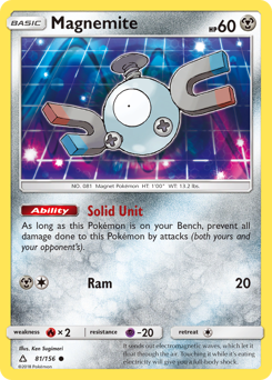 Magnemite, Ultra Prism #81, Pokémon TCG card