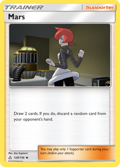 Mars, Ultra Prism #128, Pokémon TCG card