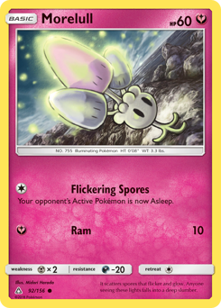 Morelull, Ultra Prism #92, Pokémon TCG card