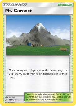 Mt. Coronet, Ultra Prism #130, Pokémon TCG card