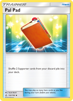Pal Pad, Ultra Prism #132, Pokémon TCG card