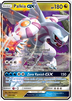 Palkia-GX, Ultra Prism #101, Pokémon TCG card