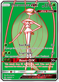 Pheromosa-GX, Ultra Prism #140, Pokémon TCG card