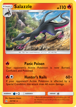 Salazzle, Ultra Prism #26, Pokémon TCG card