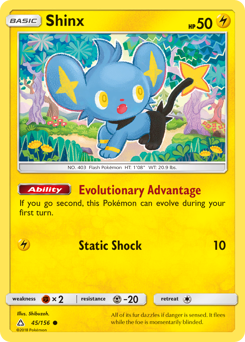 Shinx, Ultra Prism #45, Pokémon TCG card