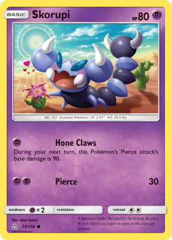 Skorupi, Ultra Prism #54, Pokémon TCG card