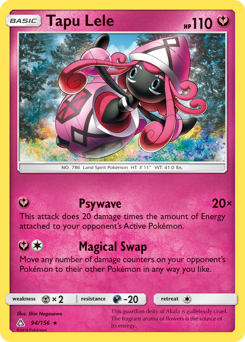 Tapu Lele, Ultra Prism #94, Pokémon TCG card