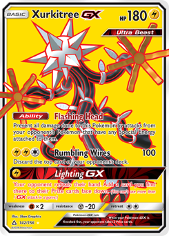 Xurkitree-GX, Ultra Prism #142, Pokémon TCG card