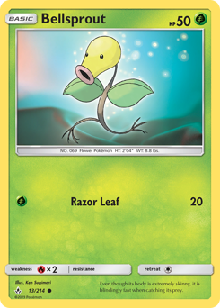 Bellsprout, Unbroken Bonds #13, Pokémon TCG card