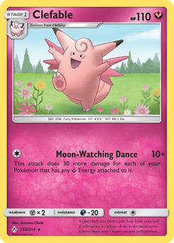 Clefable, Unbroken Bonds #133, Pokémon TCG card