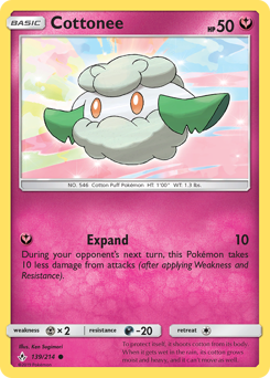 Cottonee, Unbroken Bonds #139, Pokémon TCG card